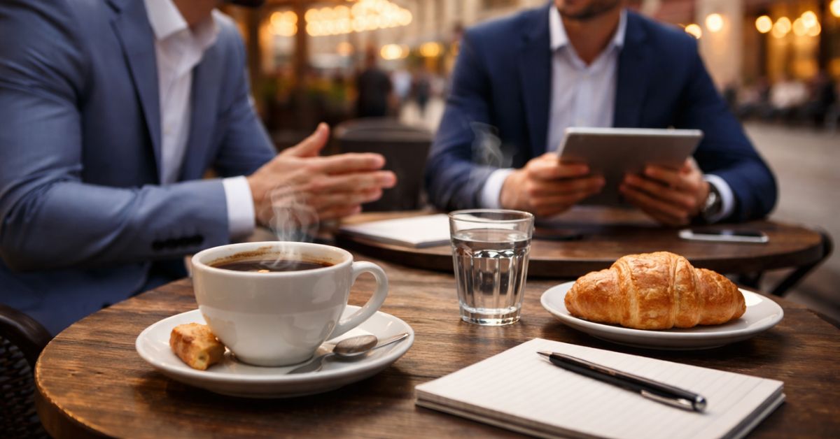 Üzleti találkozó Debrecen belvárosában